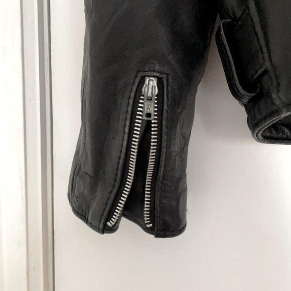 Vintage Black Motorcycle Jacket - Size Small - Picture 9 of 9